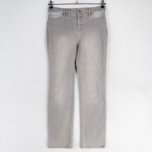 Chico's Jeans Women's 0 US Small 4 Gray So Lifting Slim Leg Cotton Blend Stretch